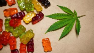Cannabis infused gummy bears.