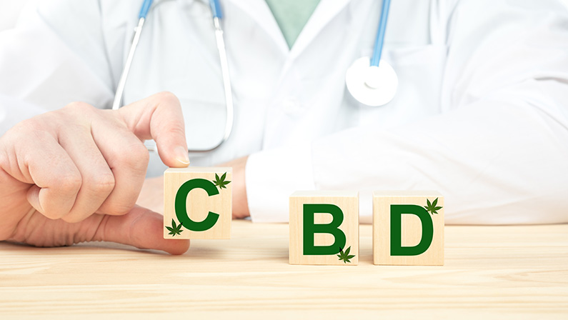CBD Medical marijuana products. CBD Medical marijuana products. Cannabis and prescriptions pills - medical marijuana concept. Doctor recommends taking CBD.